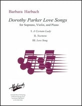 Dorothy Parker Love Songs Vocal Solo & Collections sheet music cover